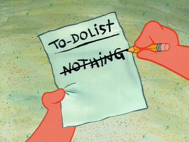 Your to-do list on a Sunday might look something like this