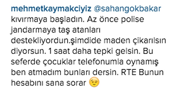 Kimilerine göre Şahan, ikinci paylaşımında ''kıvırmıştı''.