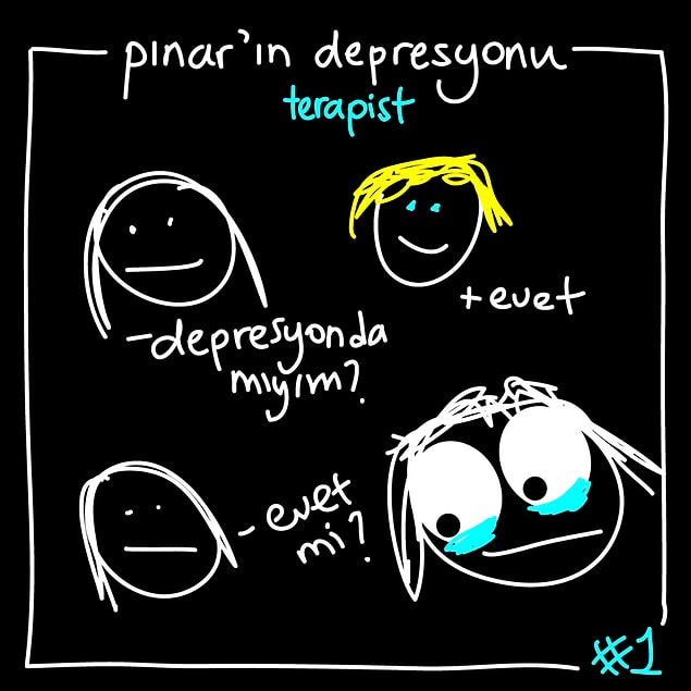 1. Gün gelir depresyonda olduğun gerçeğiyle yüzleşirsin...