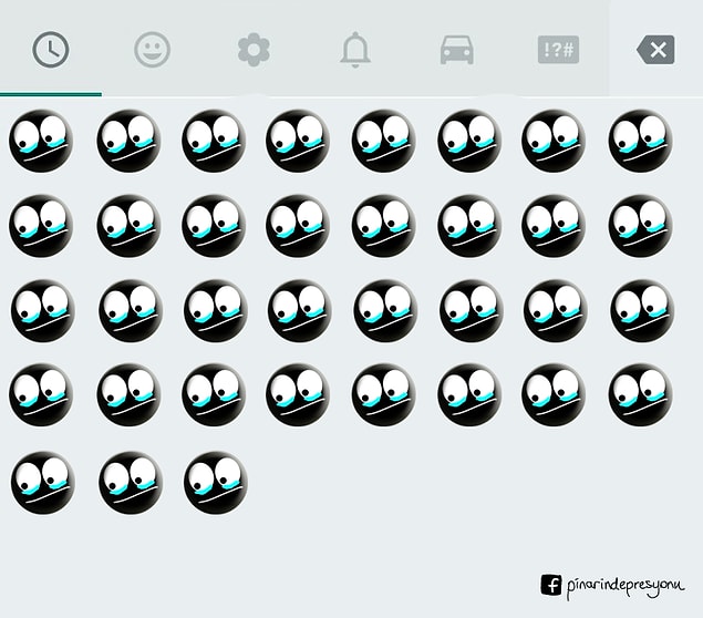 12. Depresyonda olanlar için emoji seti 😁