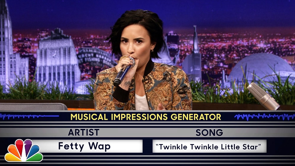 Demi Lovato ve  Jimmy Fallon'dan Harika Bir Müzikal Performans