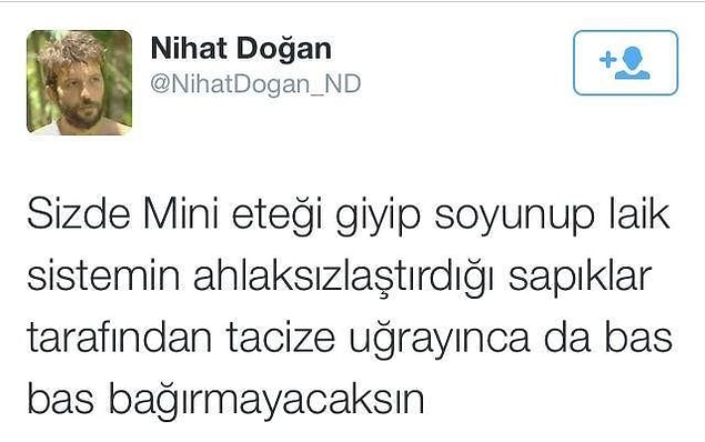 3. Tecavüz için tecavüze uğrayanı suçlamak