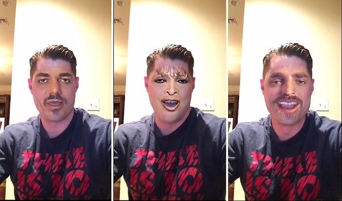 Face Swap Uygulamasıyla Dünyaca Ünlü İsimlerin Görünümlerine Bürünen Adam