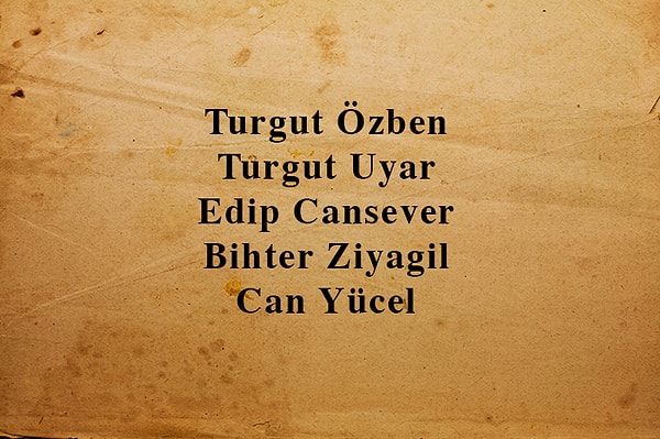 4. Aşağıdakilerden kaçı kurgu karakterdir?