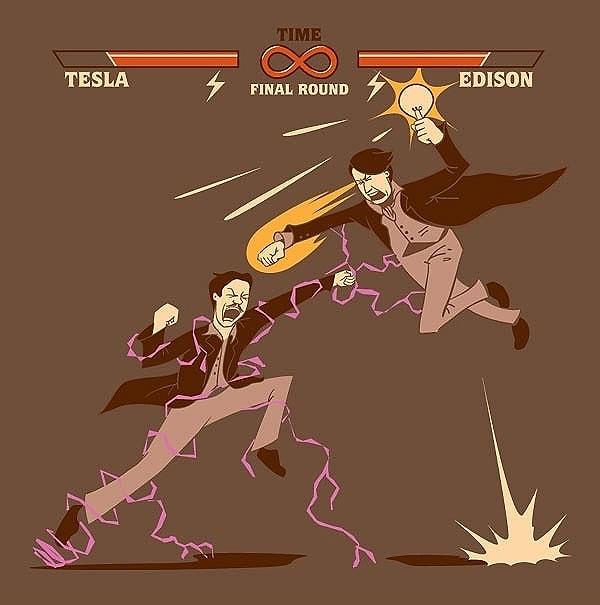 4. Tesla yapıcı bir insandı, Edison yıkıcı.