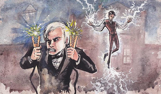 8. Tesla, Edison için çalıştı. Edison, Tesla'yı kullandı.
