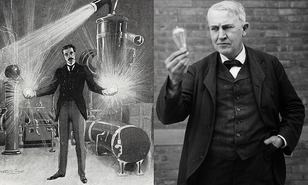 9. Tesla alternatif akımdır, Edison ampuldür.
