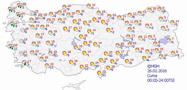 Türkiye Genelinde Önümüzdeki 4 Gün Hava