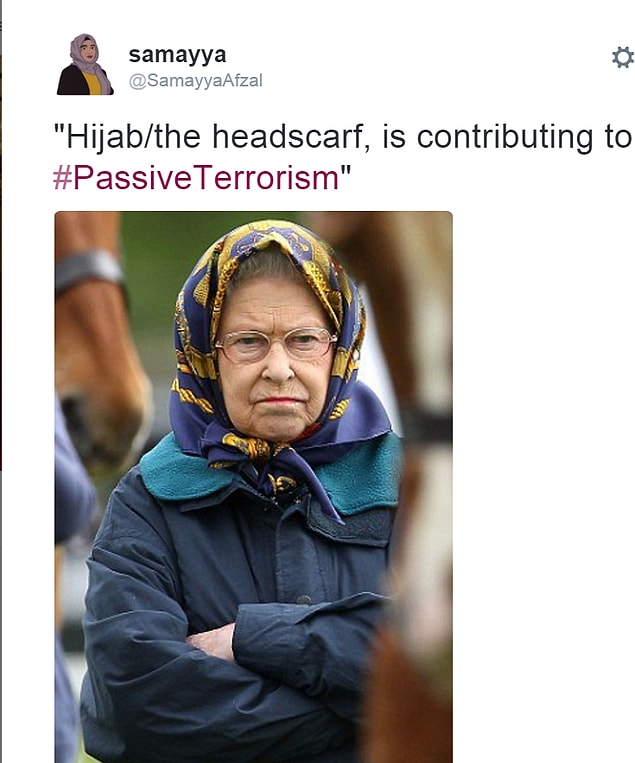 "Türban pasif terörizme hizmet ediyor."