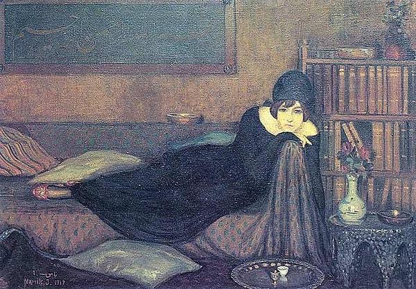 12. "Sedirde Uzanan Kadın", Namık İsmail (1890 – 1935)