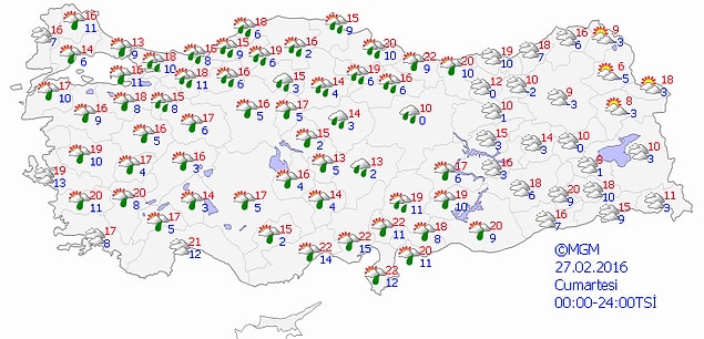 Türkiye Genelinde Önümüzdeki 4 Gün Hava
