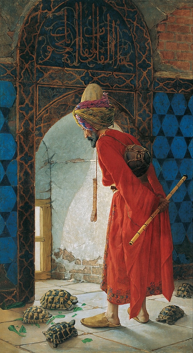 3. 'Kaplumbağa Terbiyecisi' isimli belki de Türk Sanat Tarihi'nin en meşhur resmi kime aittir?