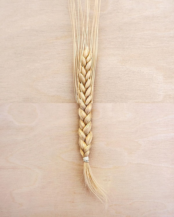 4. Колосья + косичка