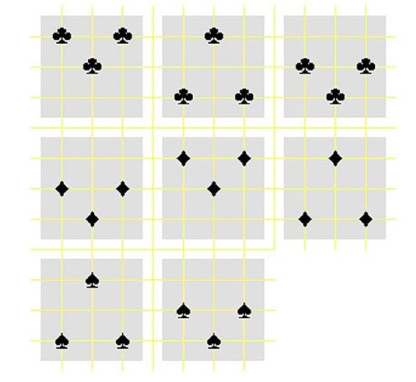 6. Какой квадрат  необходимо подставить вместо знака вопроса для правильного продолжения последовательности?