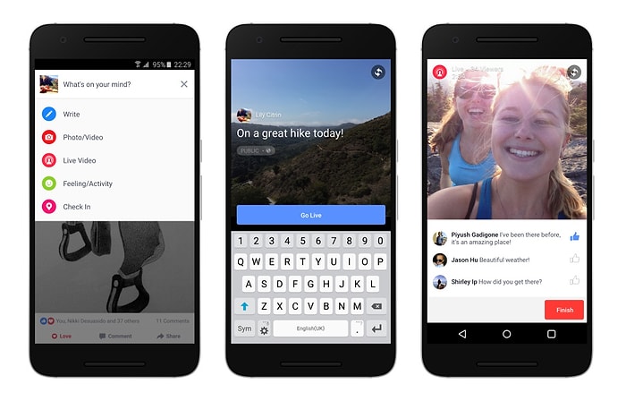 Android Kullanıcıları İçin Facebook Live Hazır