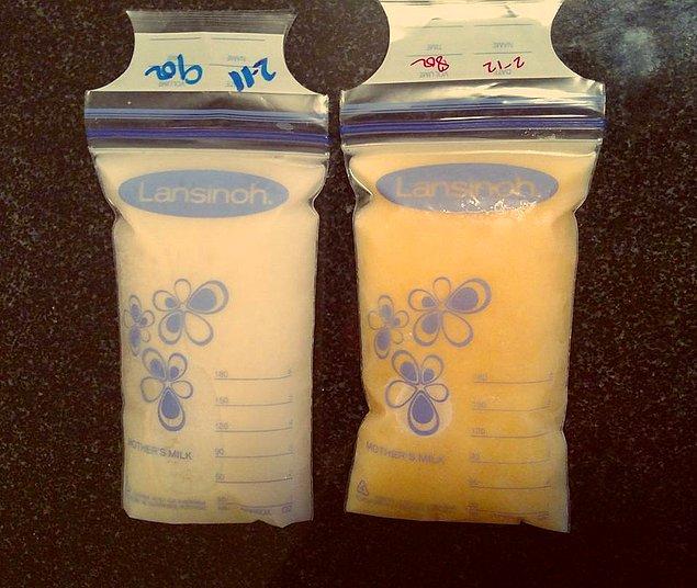 Ve o sonuç: Görüldüğü üzere iki süt arasındaki fark inanılmaz boyutlarda.