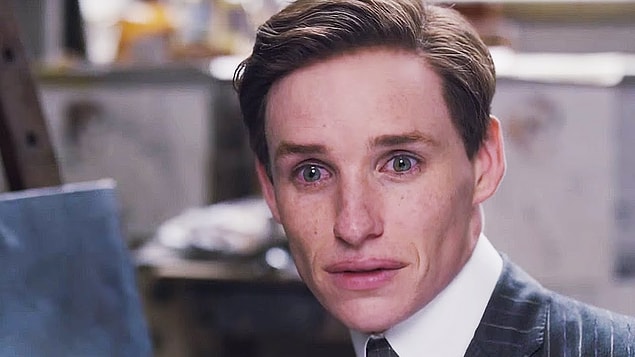 10. The Danish Girl filmindeki rolüyle Eddie Redmayne (En İyi Erkek Oyuncu)