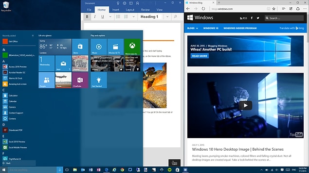 1. İsmine yakışır biçimde Windows, pencereleri yönetebilmek konusunda Apple OS X'ten iyi.