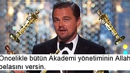 Aldı Be Sonunda Aldı! Leonardo DiCaprio'nun Oscar'ı Kucaklamasına Sosyal Medyadan Tepkiler