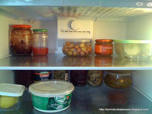3. Buzdolabının en üst rafı kesinlikle kahvaltılıklara ayrılmıştır
