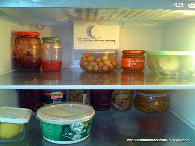 3. Buzdolabının en üst rafı kesinlikle kahvaltılıklara ayrılmıştır