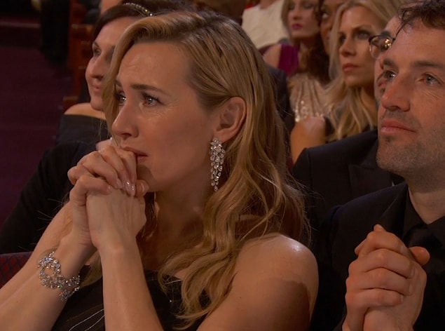 11. Leo ile Titanic'ten beri neredeyse yedikleri içtikleri ayrı gitmeyen Kate Winslet'in şu bakışlarını görmek bile yetti be ❤️