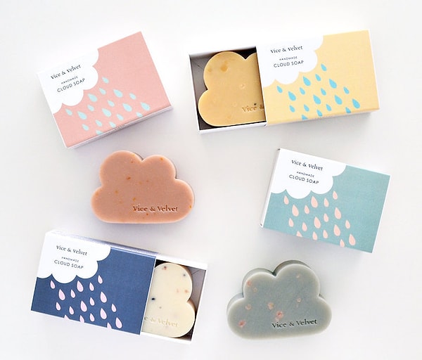 8. Сульфатное мыло ручной работы в виде облака ☁