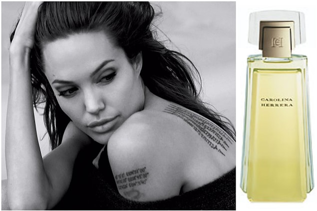 19. Angelina Jolie - Carolina Herrera