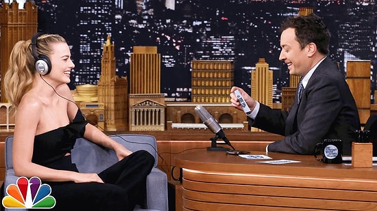 Jimmy Fallon ve Margot Robbie'den Eğlenceli Dudak Okuma Oyunu