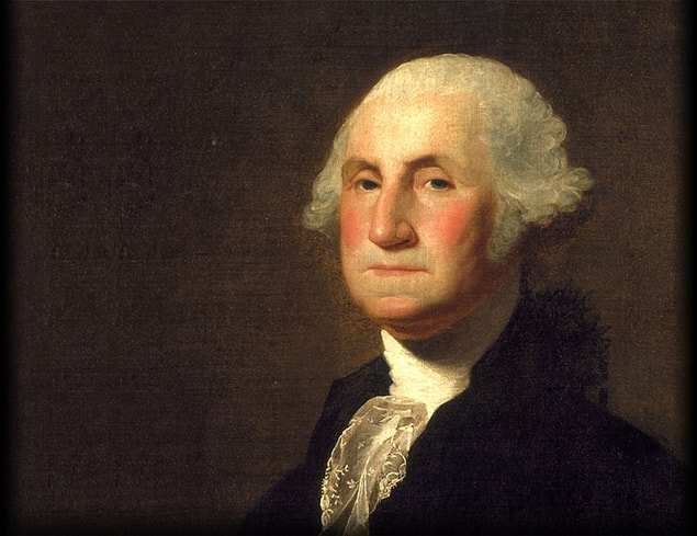 8. George Washington'ın ağzında altın, fildişi, başka insanların, eşeklerin ve hipopotamların dişlerinden oluşan bir protez vardı.