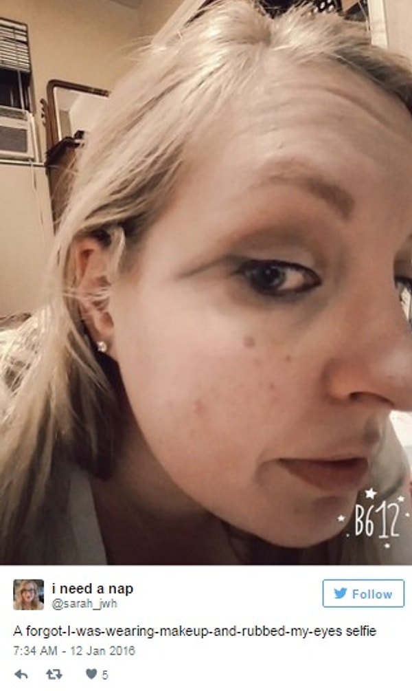 10. "Я полчаса рисовала идеальные стрелки, потом забыла о них и потерла глаза рукой":