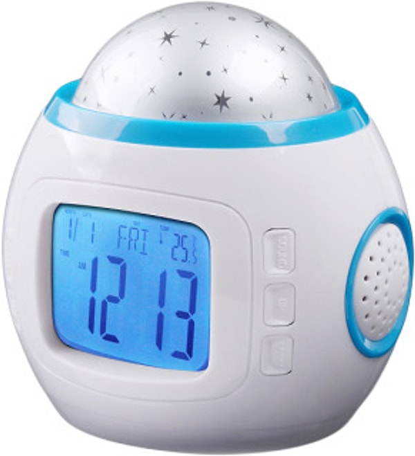 9. Часы-будильник с проекцией звездного неба ⏰
