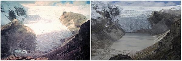 13. Qori Kalis Buzulları, Peru; 1978-2011 Arası