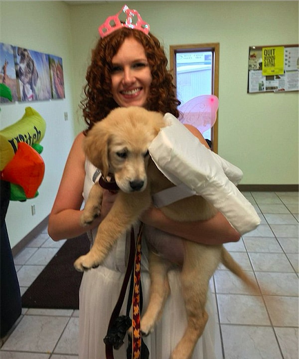 3. Molly работает в ветеринарной клинике, которая принадлежит её отцу.