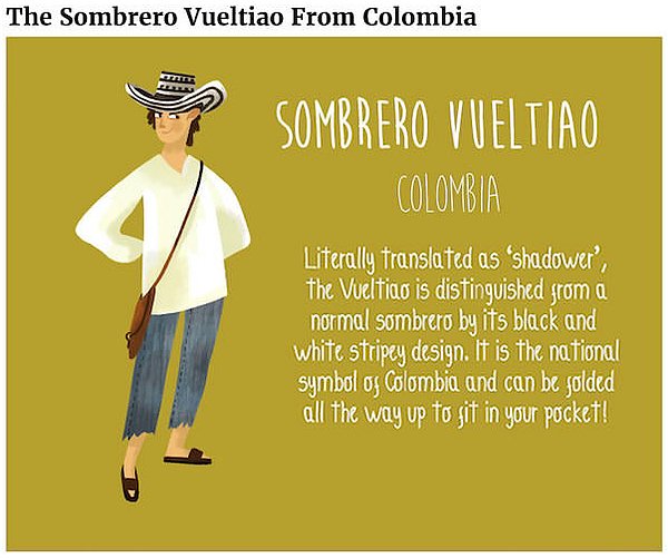 5. Sombrero Vueltiao - Kolombiya