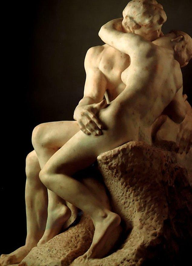 1. "Öpücük" (The Kiss), Auguste Rodin, Rodin Müzesi, Paris, 1882