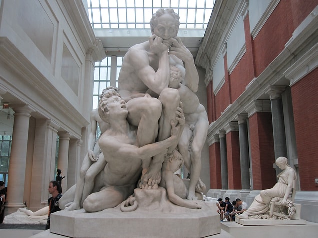6. "Ugolino ve Oğulları" (Ugolino and His Sons) Jean-Baptiste Carpeaux, 1857-1860.