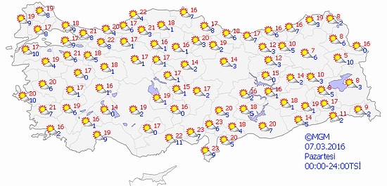 Yurt Genelinde Yağış Beklenmiyor