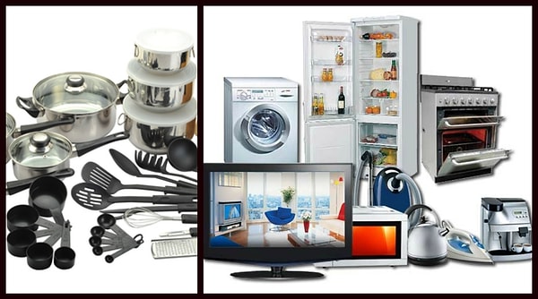 1. Бытовая техника и кухонные принадлежности
