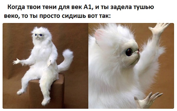 15. Когда тушь решила побороться с тенями ✊