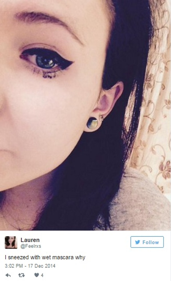 16. Ну, а чихнуть пока не высохла тушь? Просто ужас...