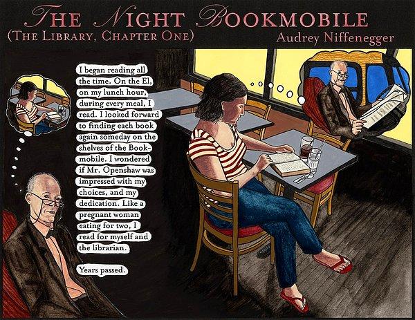 Audrey Niffenegger’ın “The Night Bookmobile” eseri