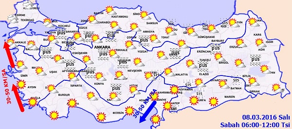 BÖLGELERİMİZDE HAVA