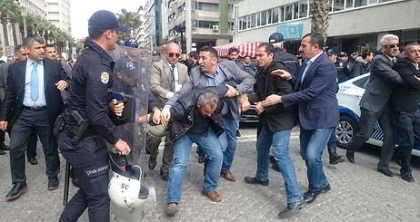 Davutoğlu'na İzmir'de Protesto: 5 Gözaltı