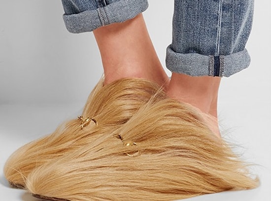 Тапочки от Gucci, копирующие прическу Дональда Трампа