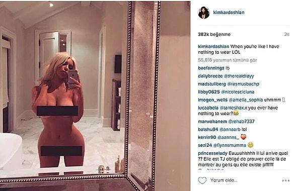 Fotoğraf kısa sürede birçok beğeni toplarken, Kardashian'ın kadın bedenini bir meta olarak sergilemesi pek çok da haklı eleştiriye sebep oldu.