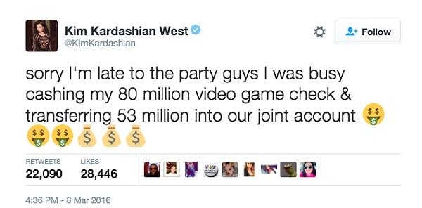 Kim Kardashian, çok da gecikmeden herkese cevabını vermek için klavyesinin başına oturdu.