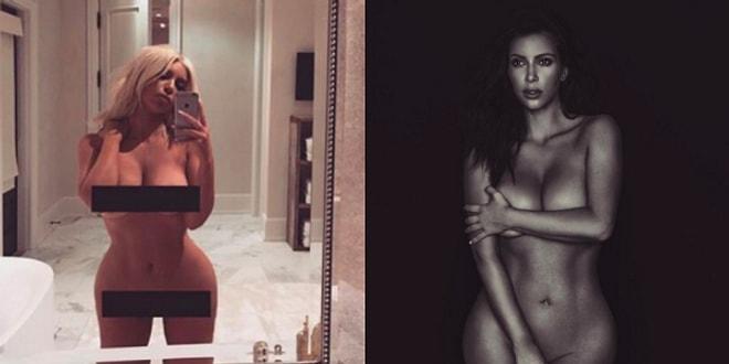 Soyunduğu İçin Sosyal Medyada Linç Edilen Kim Kardashian'dan Cevap: Bir Başka Çıplak Poz!