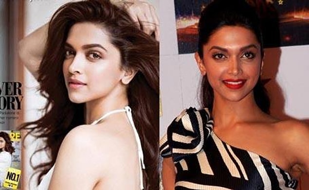 Deepika Padukone ise beyazlama işini biraz abartmış Bollywood yıldızlarından biri.