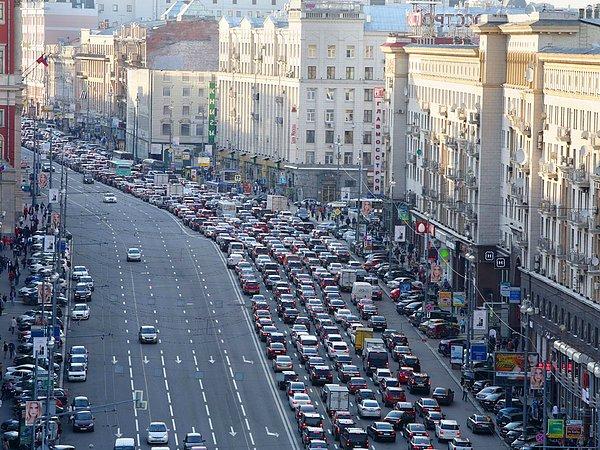 14. Rusya'nın Moskova şehri, TomTom firmasının geçen seneki Trafik Endeksi'ne göre dördüncü sırada!